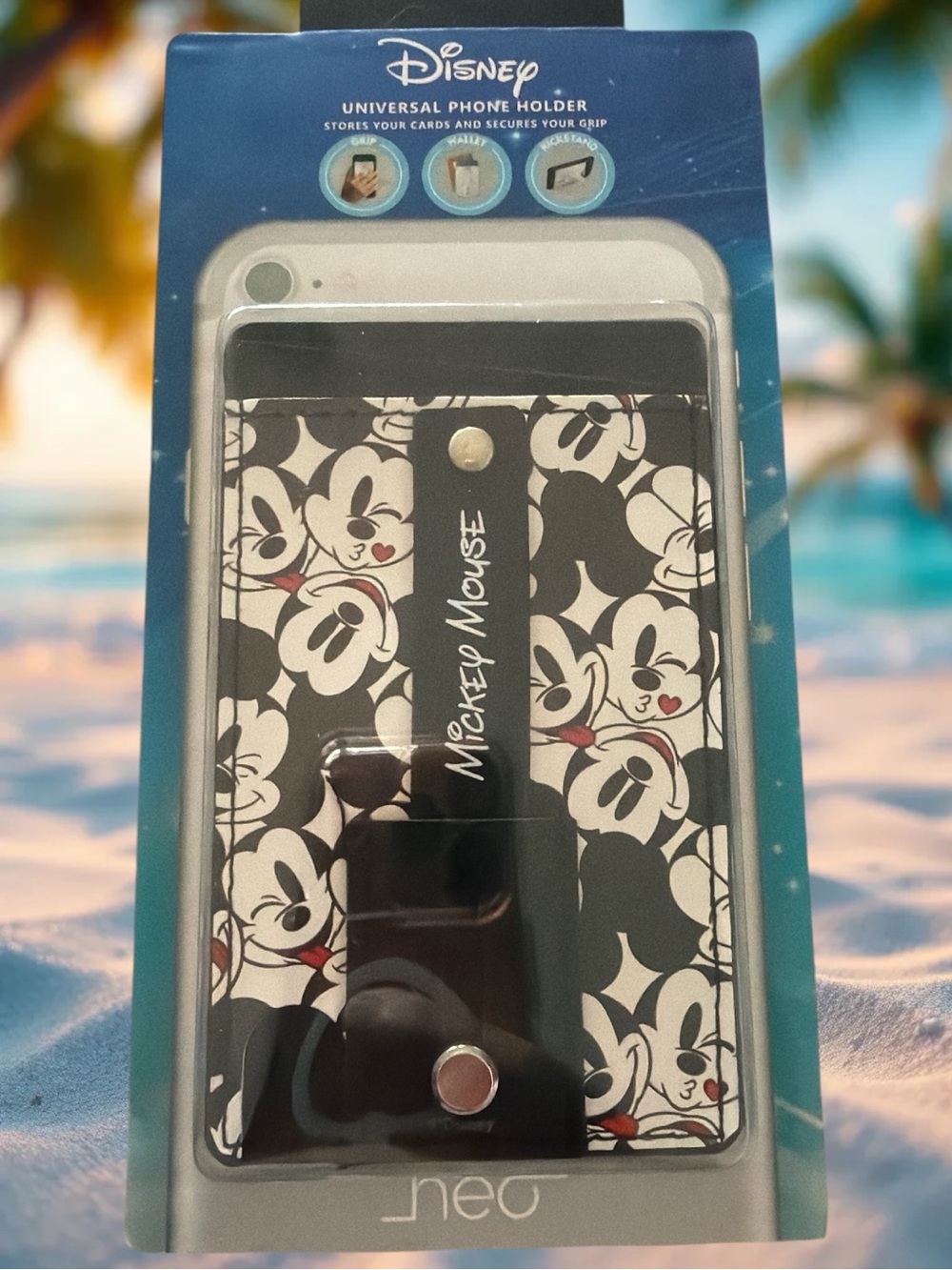 Disney Mickey Mouse 🐭 Universal Adhesive Phone Wallet NWT Retail $19.99